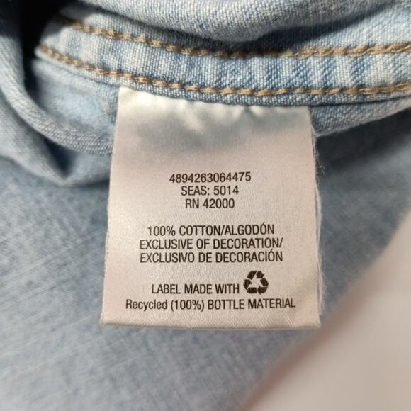 Northwest Territory Denim Shirt Men's Size 2XL Blue Cotton - Picture 7 of 8